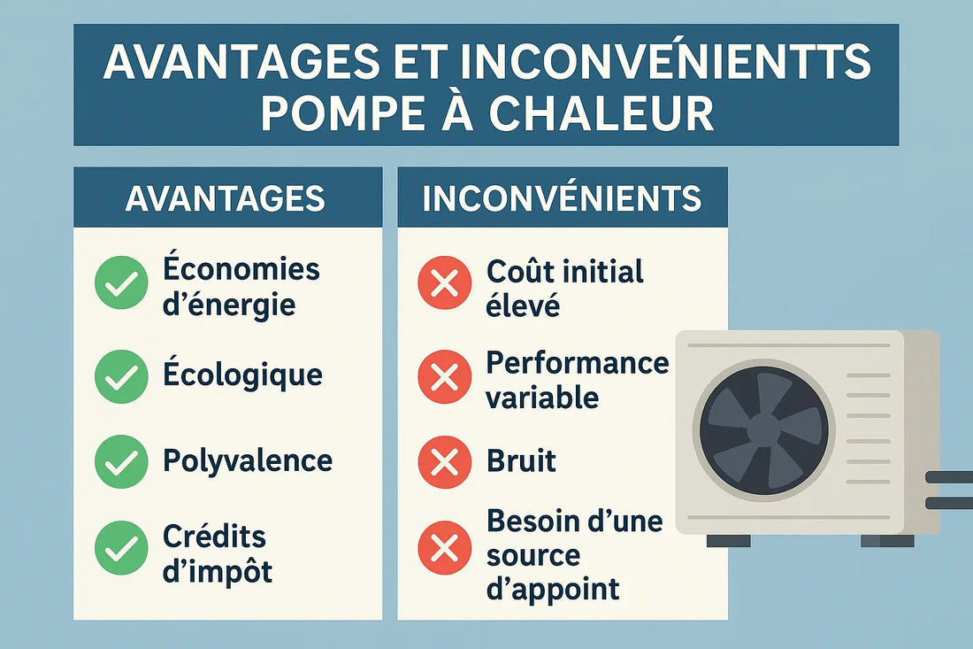 avantages et inconvénients pompe à chaleur