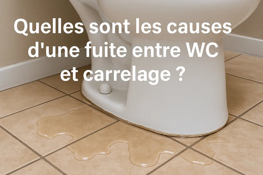 fuite entre wc et carrelage