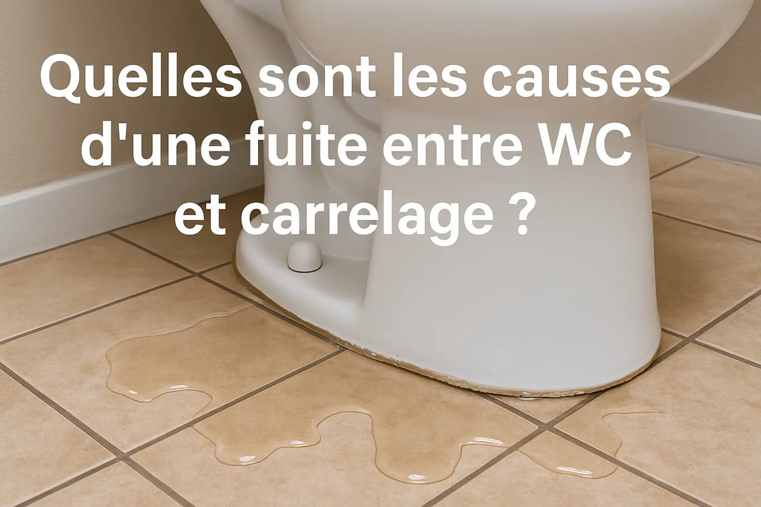 fuite entre wc et carrelage