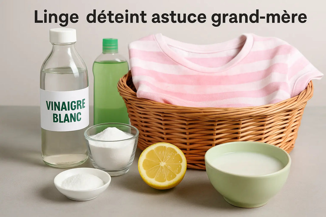 linge déteint astuce grand-mère