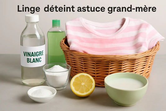 linge déteint astuce grand-mère