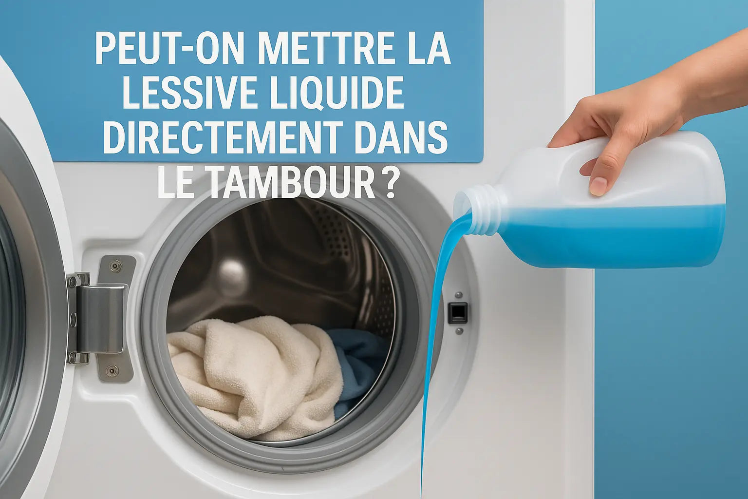 Peut-on mettre la lessive liquide dans le tambour ? – Lessive Maison